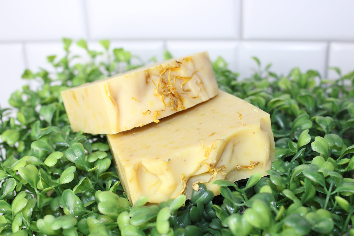 Calendula, Lavender, and Chamomile Bar Soap Sensitive, Normal Skin Scented
