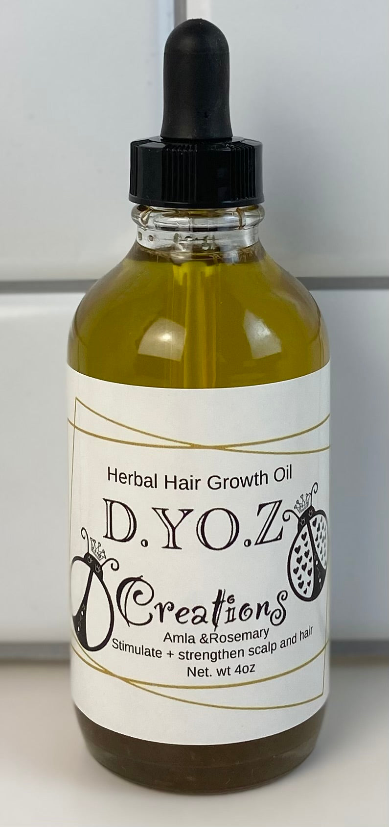 Amla & Rosemary Herbal Hair Growth oil- Stimulate and Strengthen Scalp & Hair