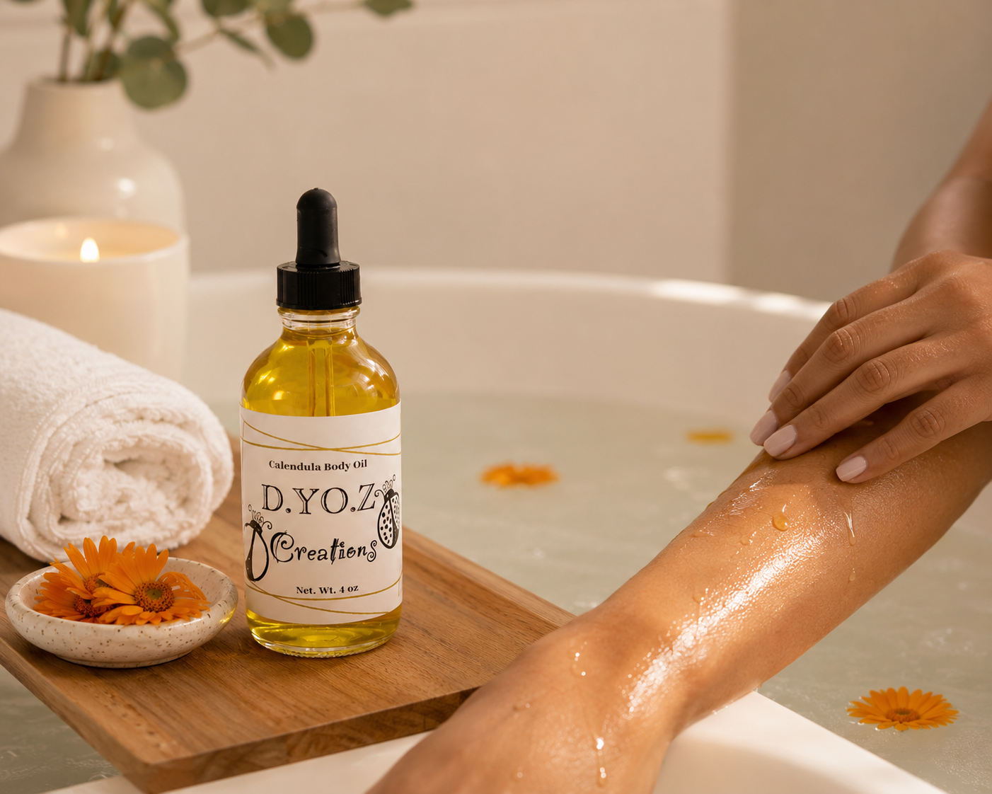 Calendula Multi-Use Sensitive Skin Body Oil- Fragrance-Free