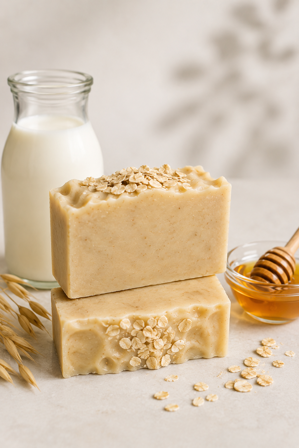 Unscented Oatmeal, Goat milk, and Honey Baby Bar Soap Sensitive Skin
