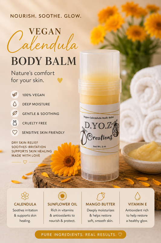 Vegan Calendula Body Balm Sensitive Skin Unscented (back in September)