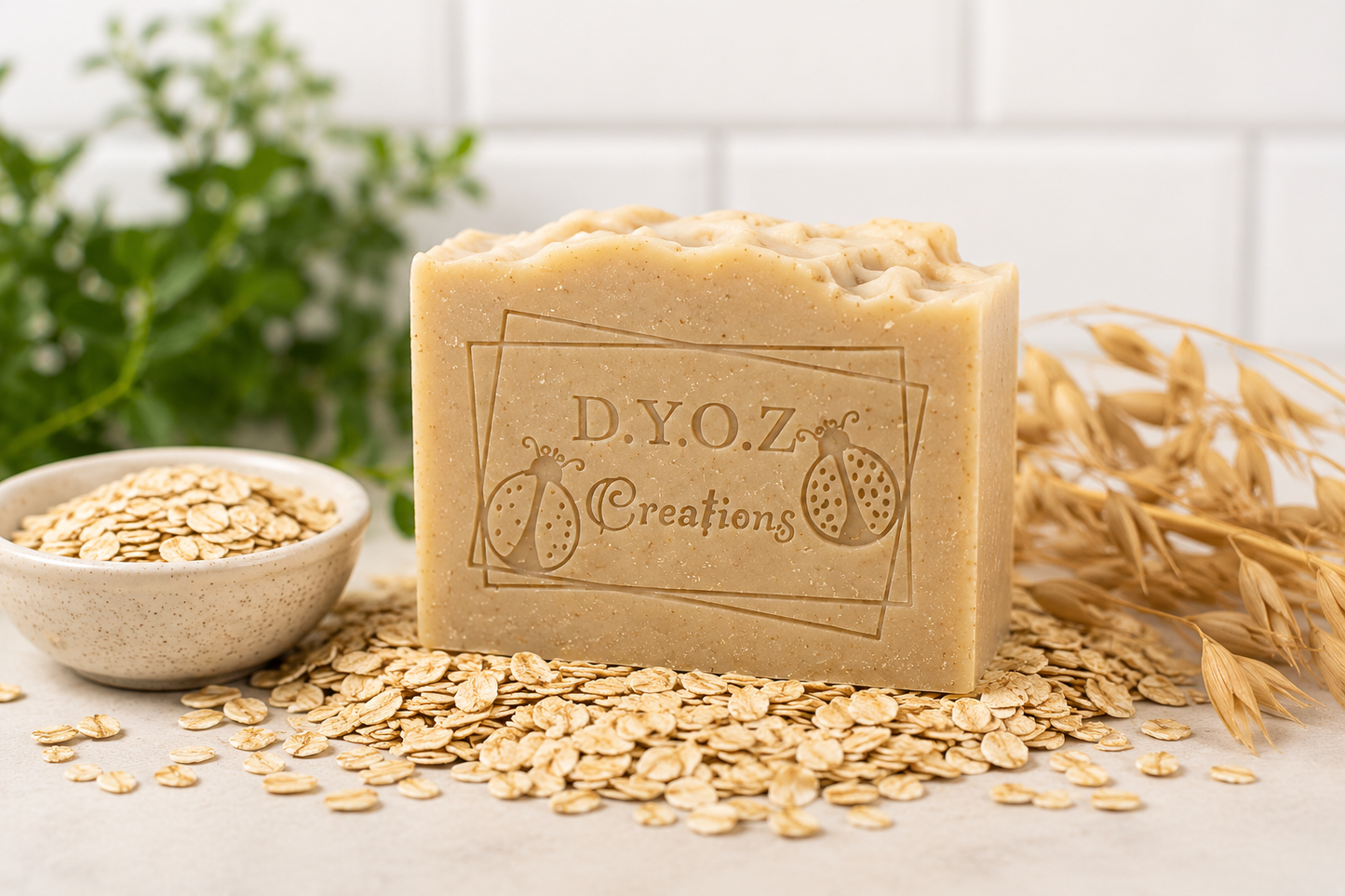 Unscented Oatmeal, Goat milk, and Honey Baby Bar Soap Sensitive Skin